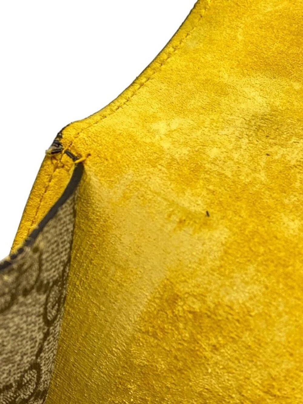 GUCCI Dionysus,GG Plus GG Supreme 400249 Dark Brown Beige Yellow PVC Suede - Picture 11 of 15